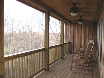 Secluded porch